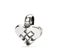 Charm Trollbeads in Silver CUORE DI NATALE TROLLBEADS - CUORE DI NATALE TROLLBEADS